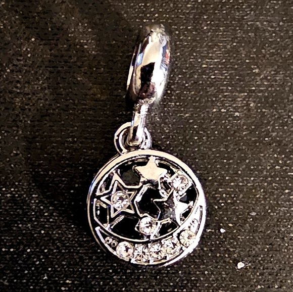 Blue n Silver Europeon Style  Charm - Picture 2 of 2